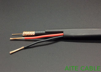 China RG59+2C CCTV Cable Bare Copper with DC Power Common PVC Outdoor supplier