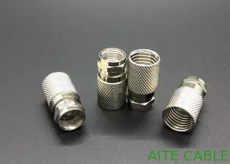 China F Coaxial Connector RG11 Adaptor with pin Zn and Bronze Alloy supplier