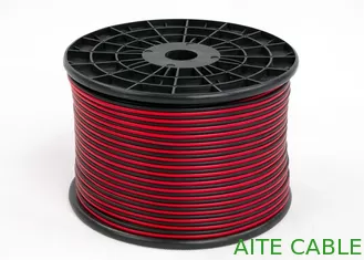 China Red and Black PVC Speaker and Microphone Wire Audio Cable 2Core BC CCA 8 Figure supplier