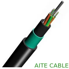 China GYFTY53 cable de fibra óptica acorazado de la cinta de acero floja del tubo de la chaqueta del doble PE proveedor