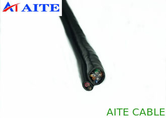 China Network IP Camera Wire UTP CAT6+2C 8 Fig 23AWG CCA Lan with Power CCTV Cable supplier