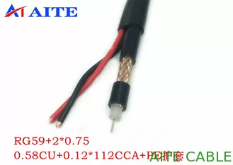 China Video with Power RG59+2C Monitor Wire UV PE Outdoor CCTV Camera Installation Cable supplier