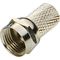 Nickel Plated Twist On F Coaxial Connector 18mm for RG59 RG6(5C-FB) CATV Adaptor supplier
