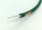 KX6 75 Ohm Coaxial Cable for CCTV Camera with Green PVC 7X0.2mm BC Bare Copper supplier