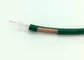 KX100 75 PVC sólido coaxial Francia Alegeria del verde del cable 7*0.4 A.C. PE del ohmio proveedor