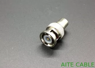 China BNC Male to PAL Female Coaxial Connector Bronze for RG59 CCTV Cable Terminator supplier
