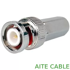China BNC Coaxial Connector Male Video Plug Coupler Connector for CCTV Camera and Coax Cable supplier