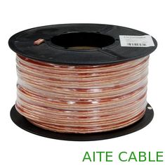 China Transparent PVC Speaker and Microphone Wire Audio Cable 2Core Tinned Copper 8 Figure supplier