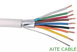 China Security and Alarm Cable AL Shielded 8Core 0.22mm² Soft Flexible BC with TC Drain Wire supplier