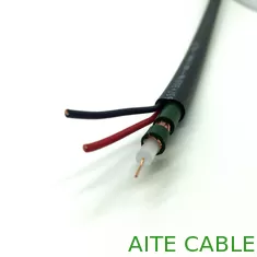 China Kx7+2Alim Coaxial with Power CCTV Cable Camera Wire with 9X0.19BC 3.7Solid PE supplier
